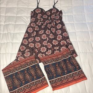 Band of Gypsies Floral Paisley Jumpsuit